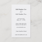 Retro-Visitekaartjes Visitekaartje (Achterkant)