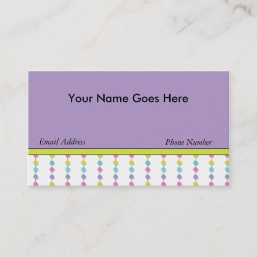 Retro-Visitekaartjes Visitekaartje (Voorkant)