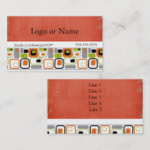 RETRO-Visitekaartjes Visitekaartje (Voorkant / Achterkant)