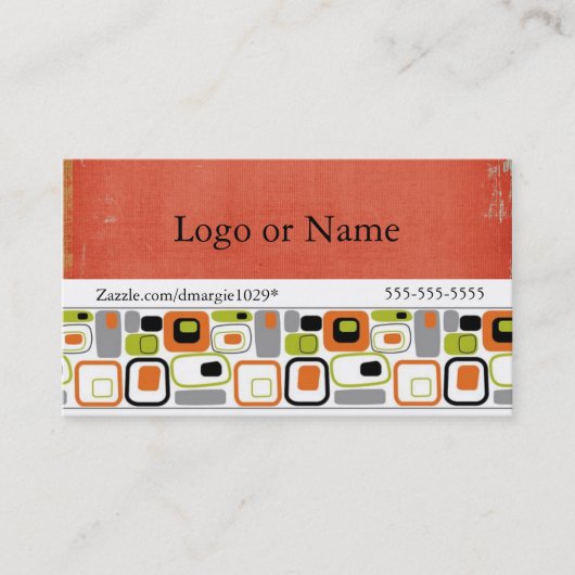 RETRO-Visitekaartjes Visitekaartje (Voorkant)