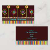 Retro Visitekaartjes. Visitekaartje (Voorkant / Achterkant)