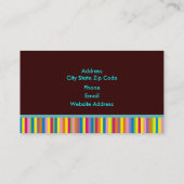 Retro Visitekaartjes. Visitekaartje (Achterkant)