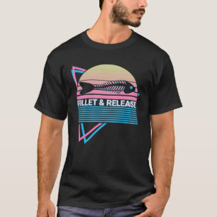 Retro Vissen Filet & Loslaten T-shirt