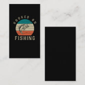 Retro Vissen Hook Pun Funny Bass Vist Visitekaartje (Voorkant / Achterkant)