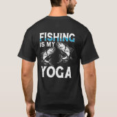 Retro vissen is mijn yoga t-shirt (Achterkant)