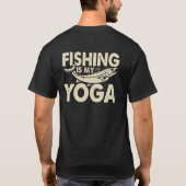 Retro vissen is mijn yoga t-shirt (Achterkant)