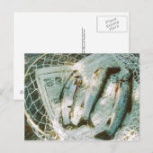 Retro Vissen net en forel Briefkaart (Voorkant / Achterkant)