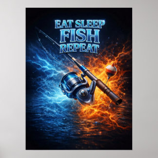Retro Vissen Vintage Bootleg Poster