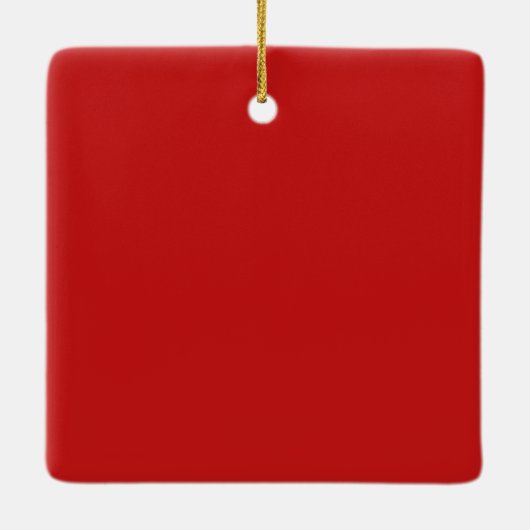 Retro Vist kerstvis in Santa Hat Keramisch Ornament (Achterkant)