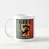 Retro  Vist Reel Cool Dad Vissen Lover Koffiemok (Links)