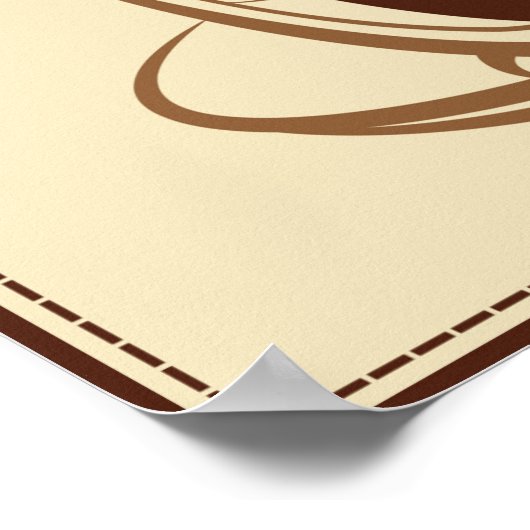 Retro Visual Coffee Chart Poster (Hoek)