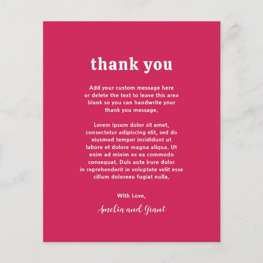 Retro Viva Magenta budget Weddenschap Hartelijk da Flyer (Voorkant)