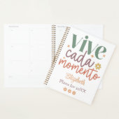Retro "Vive Cada Momento" Inspirerend offerte Planner (Display)