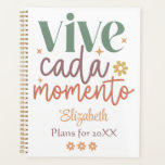 Retro "Vive Cada Momento" Inspirerend offerte Planner<br><div class="desc">Retro "Vive Cada Momento" Inspirerend Quote Planner voor haar.</div>