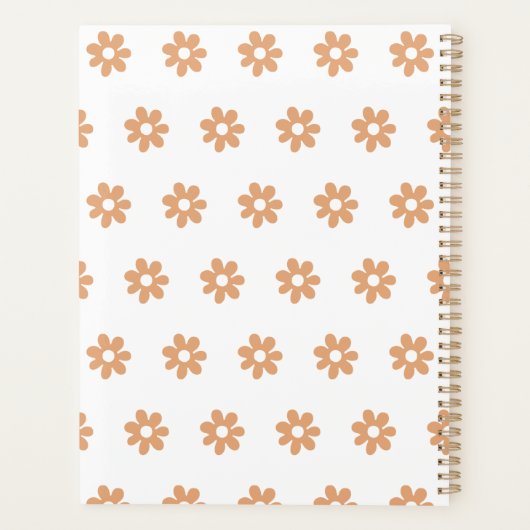 Retro "Vive Cada Momento" Inspirerend offerte Planner (Achterkant)