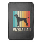 Retro Vizsla Vader Hond Silhouet Badmat (Voorkant Verticaal)