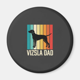 Retro Vizsla Vader Hond Silhouet Magneet