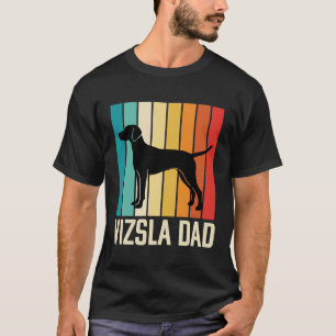 Retro Vizsla Vader Hond Silhouet T-shirt