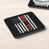 Retro Vlag 86 47 Bier Onderzetter (Linkerzijde)