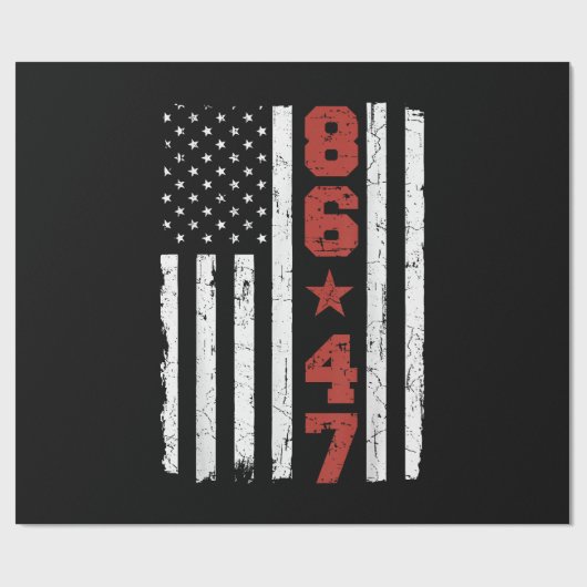 Retro  Vlag 86 47 Cadeaupapier (Vlak)