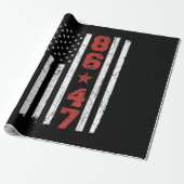 Retro  Vlag 86 47 Cadeaupapier (Uitgerold)