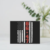 Retro Vlag 86 47 Feestdagenkaart (Staand voorkant)