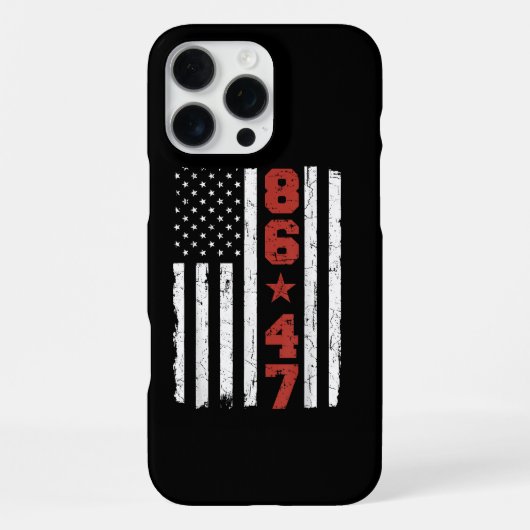 Retro Vlag 86 47 iPhone Hoesje (Achterkant)