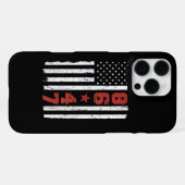 Retro Vlag 86 47 iPhone Hoesje (Achterkant horizontaal)
