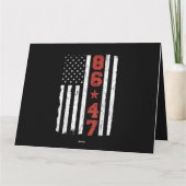 Retro Vlag 86 47 Kaart (Achterkant)