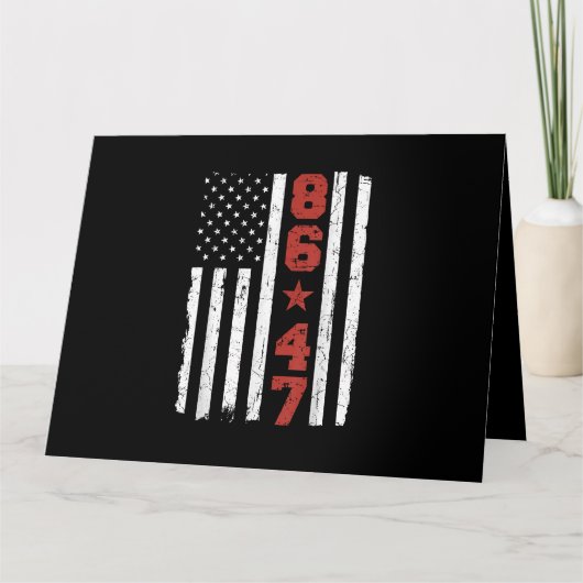 Retro Vlag 86 47 Kaart (Voorkant)