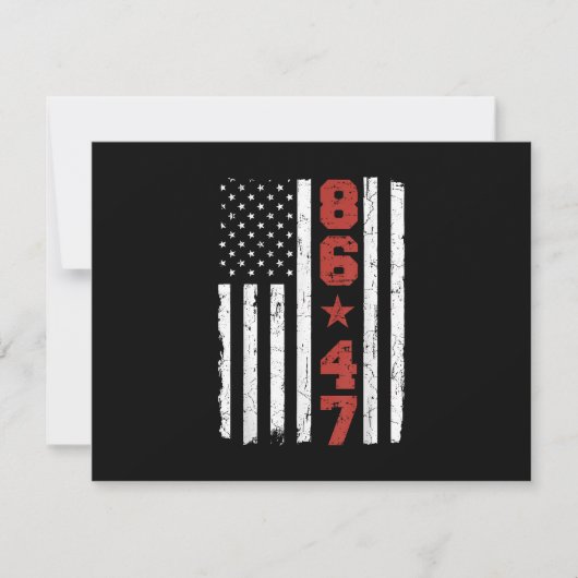 Retro Vlag 86 47 Kaart (Voorkant)