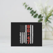 Retro Vlag 86 47 Kaart (Staand voorkant)