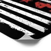 Retro Vlag 86 47 Poster (Hoek)