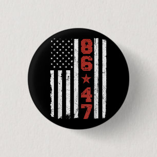 Retro  Vlag 86 47 Ronde Button 3,2 Cm