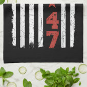 Retro Vlag 86 47 Theedoek (Gevouwen)