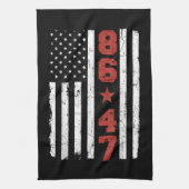 Retro Vlag 86 47 Theedoek (Verticaal)