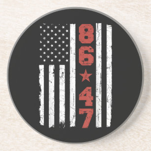 Retro Vlag 86 47 Zandsteen Onderzetter