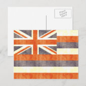 Retro  vlag Hawaii Briefkaart (Voorkant / Achterkant)