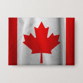 Retro vlag van Canada Button (Voorkant)
