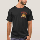 Retro Vlam Verbrand Je Problemen T-shirt (Voorkant)