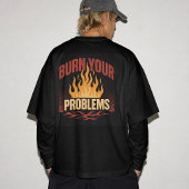 Retro Vlam Verbrand Je Problemen T-shirt