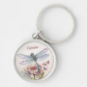 Retro vlieg als een libel sleutelhanger (Voorkant)