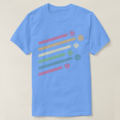 retro vliegende dobbelstenen t-shirt (Design voorkant)