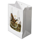 Retro-vliegende-wildemanend-eendenjacht Medium Cadeauzakje (Voorkant Gekanteld)