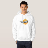 Retro Vliegtuig  Jet Travel Art Design Hoodie (Voorkant volledig)