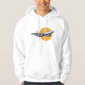 Retro Vliegtuig  Jet Travel Art Design Hoodie (Voorkant)