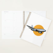 Retro Vliegtuig Jet Travel Art Design Planner (Display)