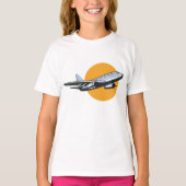 Retro Vliegtuig  Jet Travel Art Design T-shirt (Voorkant)