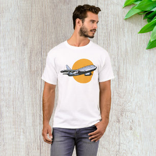 Retro Vliegtuig Jet Travel Art Design T-shirt