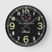 Retro-vliegtuig klok (Voorkant)